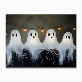 Ghosts On A Mantle Canvas Print