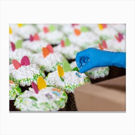 Easter Cupcakes 8 Canvas Print