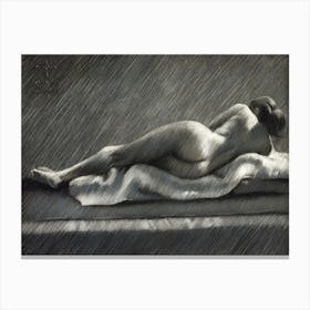 Reclining Nude 01 (2013) Canvas Print
