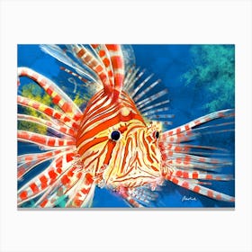 Lion Fish Sea Creatures Canvas Print