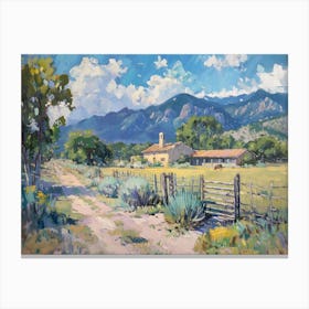 Western Landscapes Santa Fe New Mexico 1 Canvas Print
