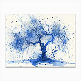 Blue Tree 2 Canvas Print