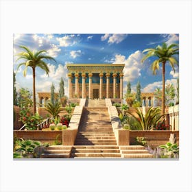 Egyptian Temple 9 Canvas Print