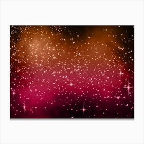 Sunset 2 Shining Star Background Canvas Print