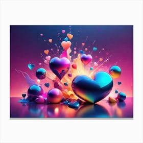 Colorful Heart Creative 53 Canvas Print