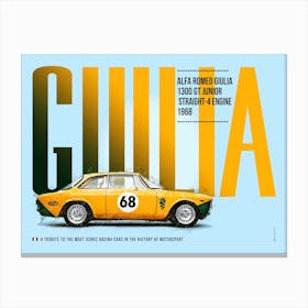 Alfa Romeo Giulia 1300 GT Junior Canvas Print