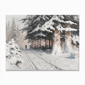 Winter'S Walk 2 Canvas Print