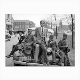 African American Children In Chicago Canvas Print