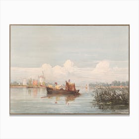 The Thames At Battersea (1824), David Cox Canvas Print