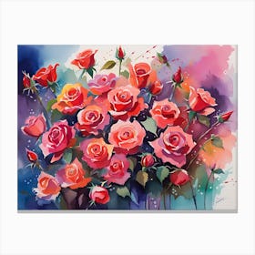 Bouquet Of Roses 1 Canvas Print