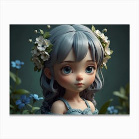 Flower Girl 3 Canvas Print