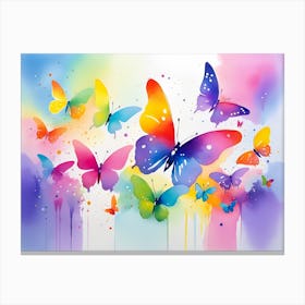 Colorful Butterflies 55 Canvas Print