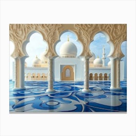 Sheikh Hussein Grand Mosque Canvas Print