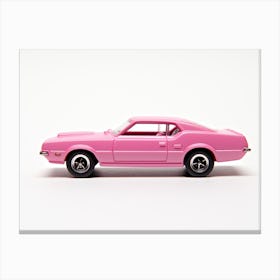 Toy Car 68 Mercury Cougar Pink Canvas Print
