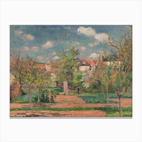 Garden In Full Sunlight, Camille Pissarro Canvas Print