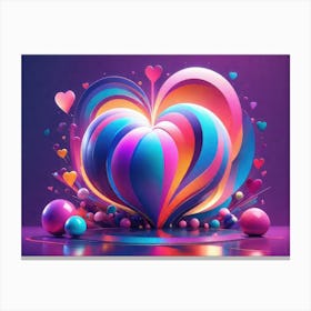 Colorful Heart Creative 7 Canvas Print