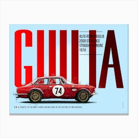 Alfa Romeo Giulia 2000 GT Veloce Canvas Print