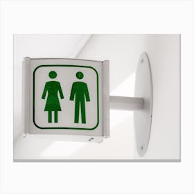 Toilet Sign 2 Canvas Print