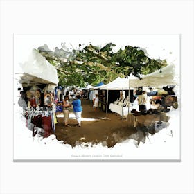 Eumundi Markets, Sunshine Coast, Queensland Canvas Print