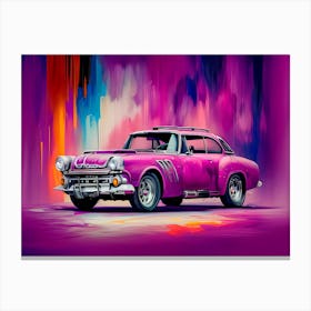 Classic Car Painting 2 Canvas Print