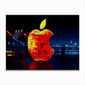 Apple At Night Canvas Print