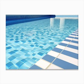 Swimming Pool Floor Canvas Print