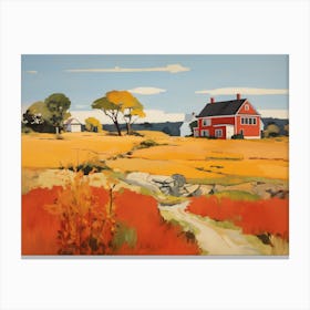 Long Island Landscape - expressionism Canvas Print