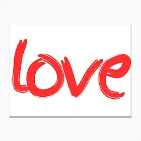 Love red 1 Canvas Print