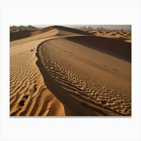 Dubai Sand Dunes 3 Canvas Print