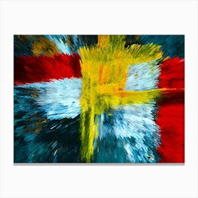 Acrylic Extruded Painting 35 Canvas Print