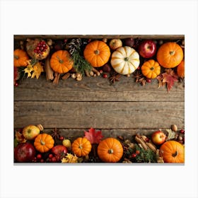 Thanksgiving Frame Canvas Print