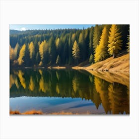 Autumn Lake Canvas Print