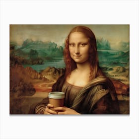 Monalisa's Timeless Elegance Meets Modern Convenience Canvas Print