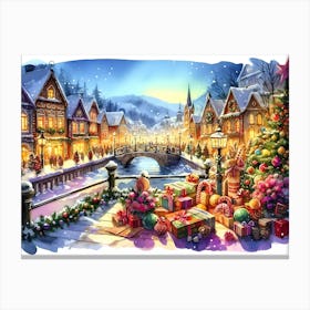 Christmas Village 7 Canvas Print