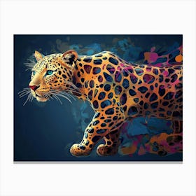 Leopard Animal Abstract 2 Canvas Print