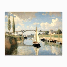 Bridge Over The Seine Canvas Print