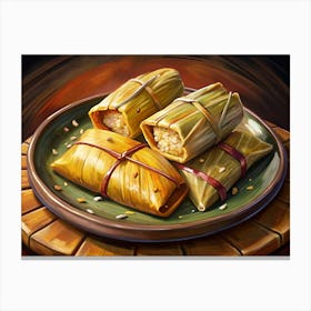 Traditional Latin American Tamales Canvas Print