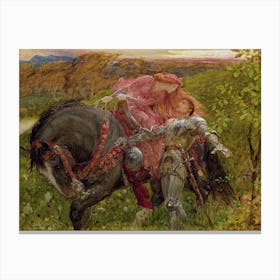 Study For ‘La Belle Dame Sans Merci’, Frank Dicksee Canvas Print