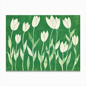 White Tulips Canvas Print