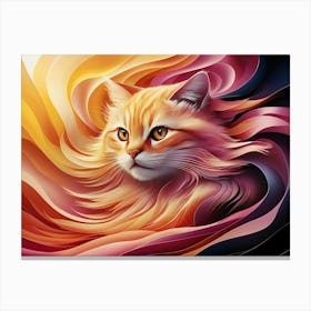 Orange Cat 4 Canvas Print