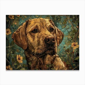 Yellow Labrador Fine Art Portrait 2 Canvas Print