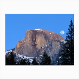 Full Moon Over Half Dome Canvas Print