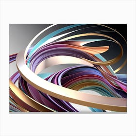 Abstract Swirls 10 Canvas Print