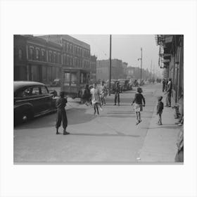 Untitled Photo, Possibly Related To Children, South Side Of Chicago, Illinois By Russell Lee Canvas Print