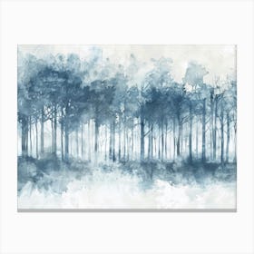 Blue Forest Canvas Print