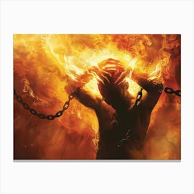 Fire And Chains 2 Canvas Print