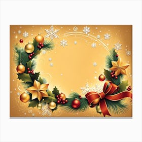 Christmas Card vector , Christmas concept art, Christmas vector art, Vector Art, Christmas art, Christmas Canvas Print