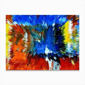 Acrylic Extruded Painting 30 Canvas Print