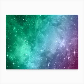 Shining Star Galaxy Space Background Canvas Print