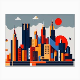 NY on Fire Canvas Print